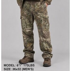 ScentLok Pants Mens 36x32 Camo Cargo Realtree Max-1 Odor Eliminating Hunting